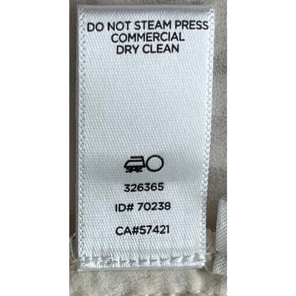 LOFT BY ANN TAYLOR CAP SLV, ROUND NECK, LINED, LACE BLOUSE, WOMENS, M, IVORY - Picture 12 of 12